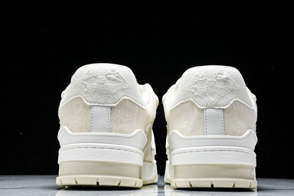 Louis Vuittоп Trainer Low 'Beige Denim Monogram Textile' - Image 6