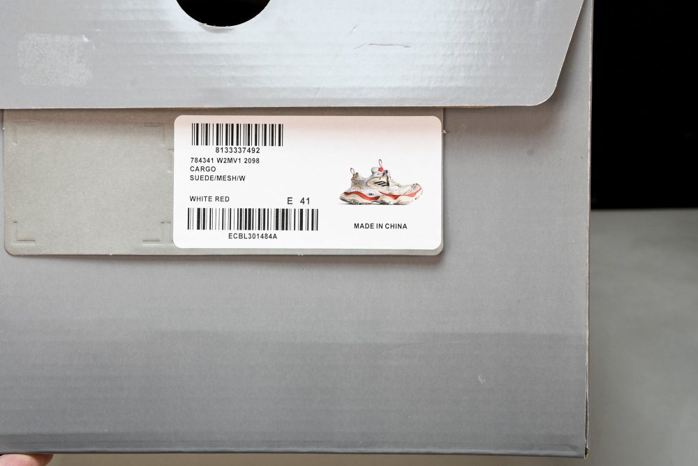 Cargo Sneaker 'White Red' - Image 32