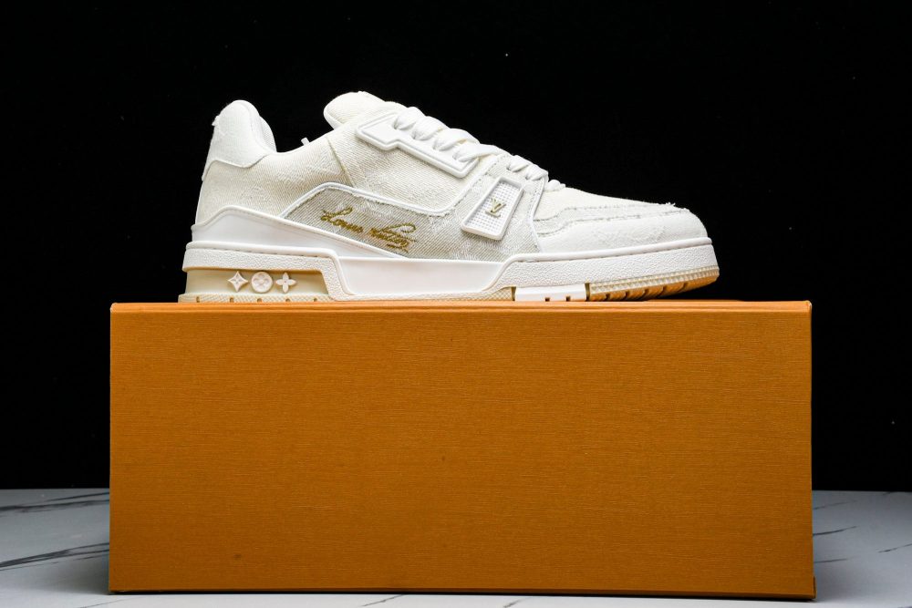 Louis Vuittоп Trainer Low 'Beige Denim Monogram Textile' - Image 18