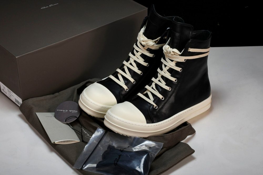 Rick Owens Ramones High EDFU 'Black Milk' - Image 20