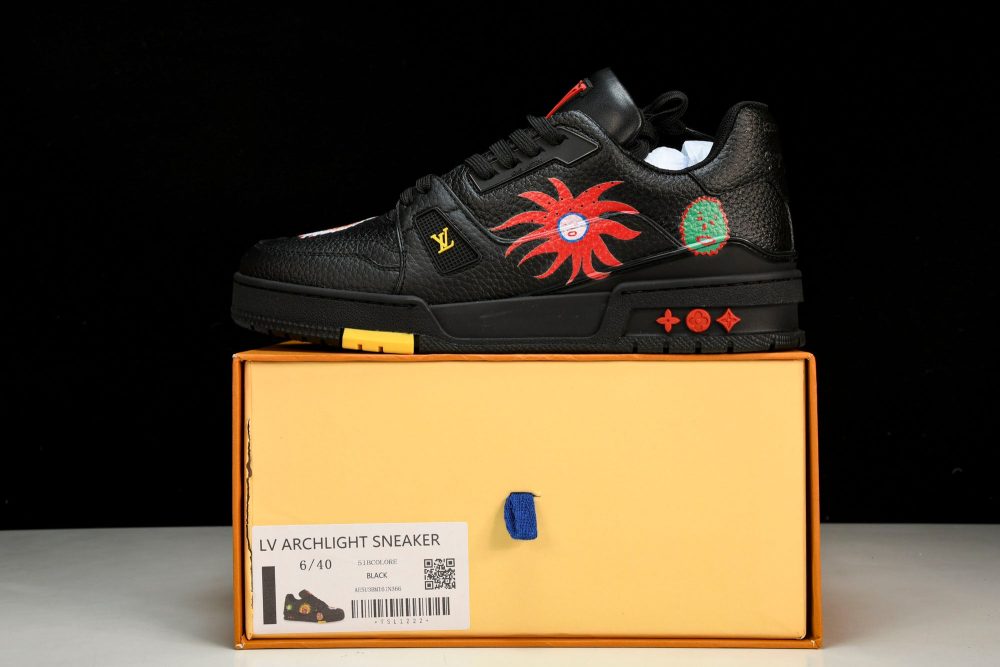 Louis Vuittоп Trainer Low by Yayoi Kusama 'Black Print' - Image 25