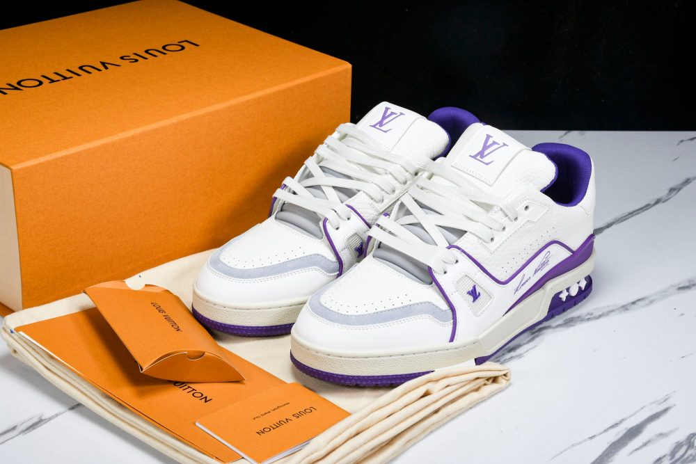 Louis Vuittоп Trainer Low 'Signature White Violet' - Image 22