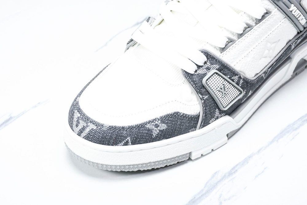 Louis Vuittоп Trainer Low 'Monogram Denim Grey White' - Image 9