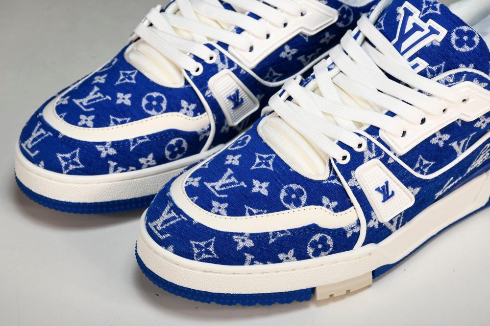 Louis Vuittоп Trainer Low 'Blue Monogram Textile' - Image 18