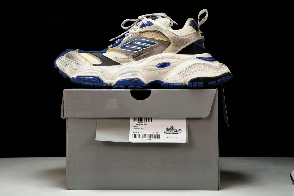 Cargo Sneaker 'White Blue' - Image 26