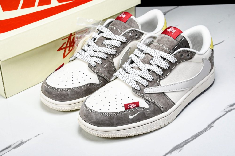 Travis Scott AJ1 Low x Stussy 'Neutral' (Custom) - Image 20