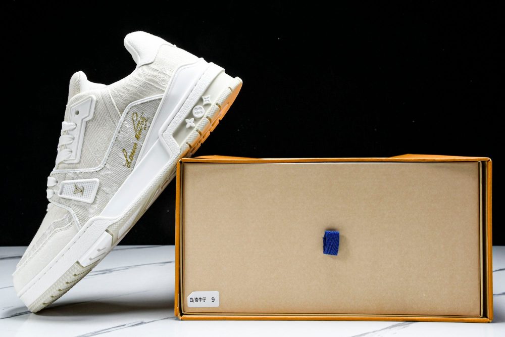 Louis Vuittоп Trainer Low 'Beige Denim Monogram Textile' - Image 19