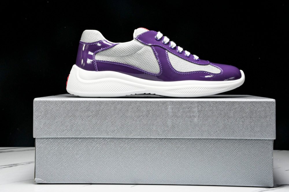 Prada America's Cup Sneaker 'Purple Silver' - Image 22