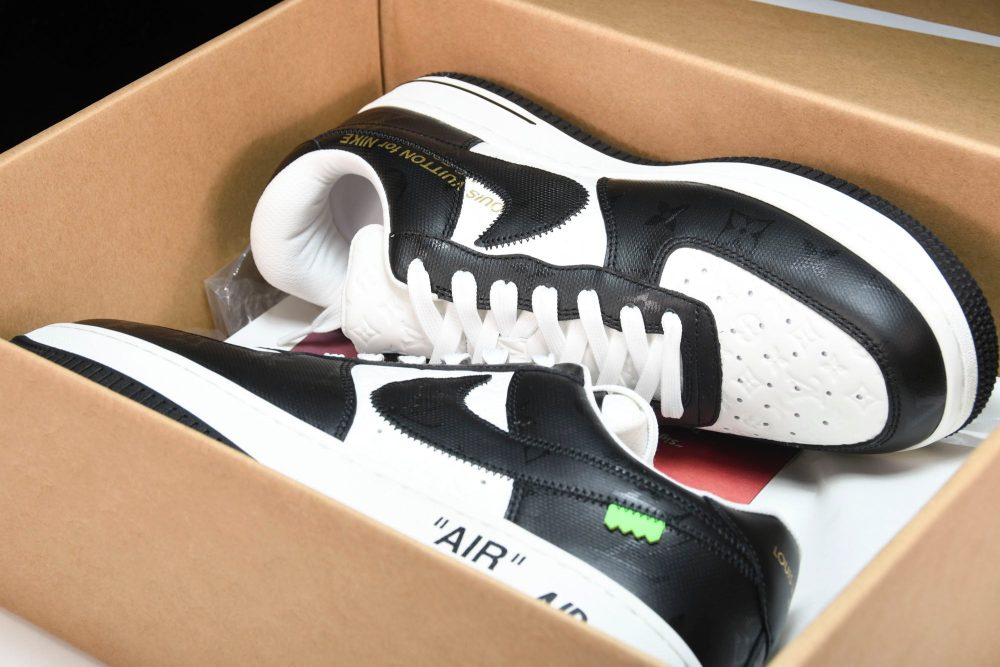 Louis Vuittоп x AF1 by Virgil Abloh 'Black White' - Image 24