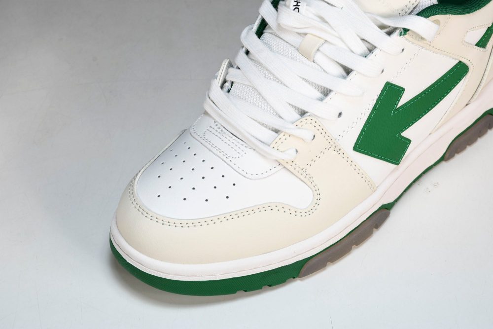 Off-White Out Of Office OOO Low Top 'White Green' - Image 9