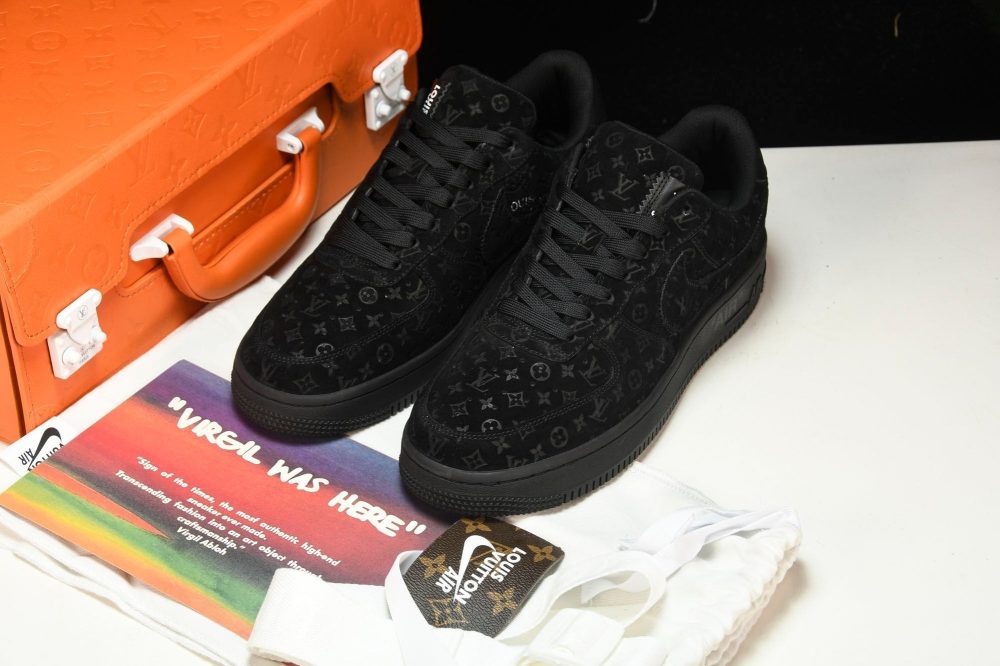 Louis Vuittоп x AF1 by Virgil Abloh 'Black' (With Special Case) - Image 16