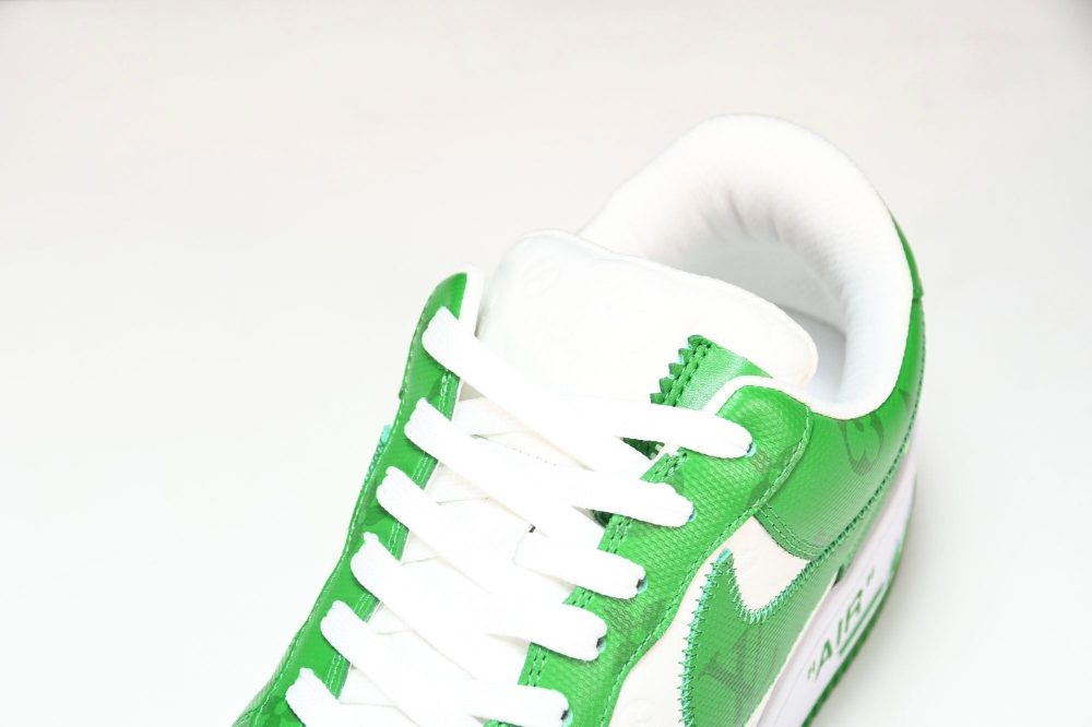 Louis Vuittоп x AF1 by Virgil Abloh 'Green White' - Image 10