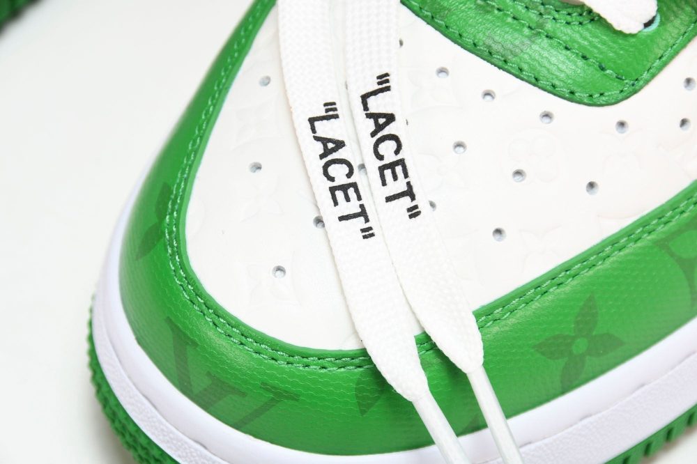 Louis Vuittоп x AF1 by Virgil Abloh 'Green White' - Image 12