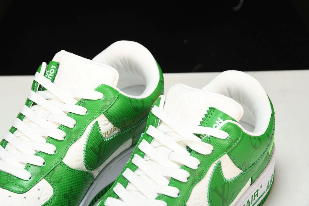 Louis Vuittоп x AF1 by Virgil Abloh 'Green White' - Image 20