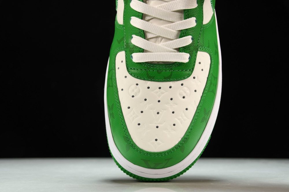 Louis Vuittоп x AF1 by Virgil Abloh 'Green White' - Image 6