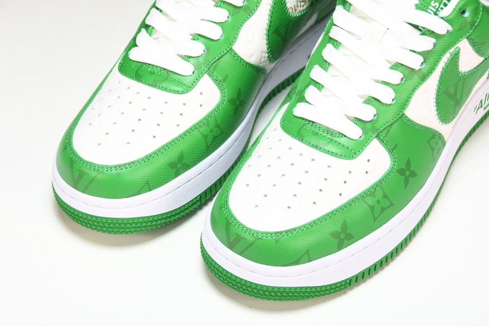 Louis Vuittоп x AF1 by Virgil Abloh 'Green' (With Special Case) - Image 19