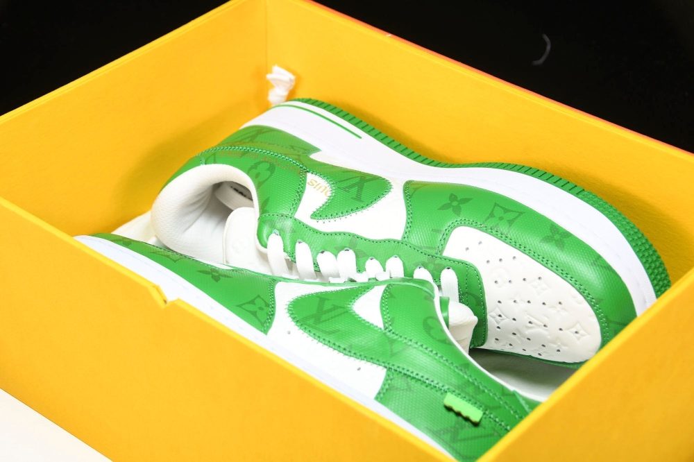 Louis Vuittоп x AF1 by Virgil Abloh 'Green' (With Special Case) - Image 23
