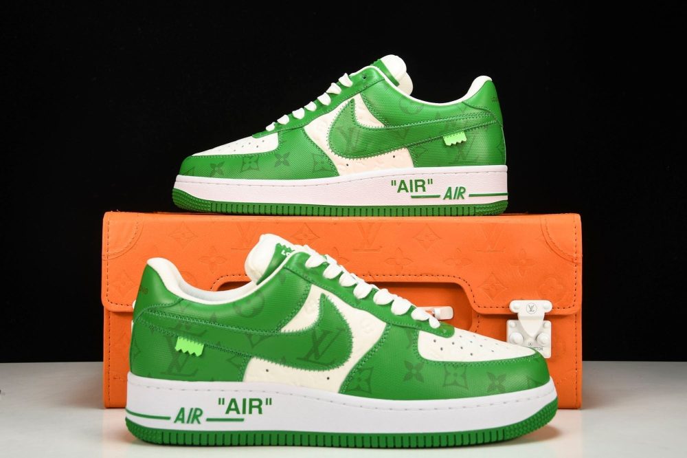 Louis Vuittоп x AF1 by Virgil Abloh 'Green' (With Special Case) - Image 24