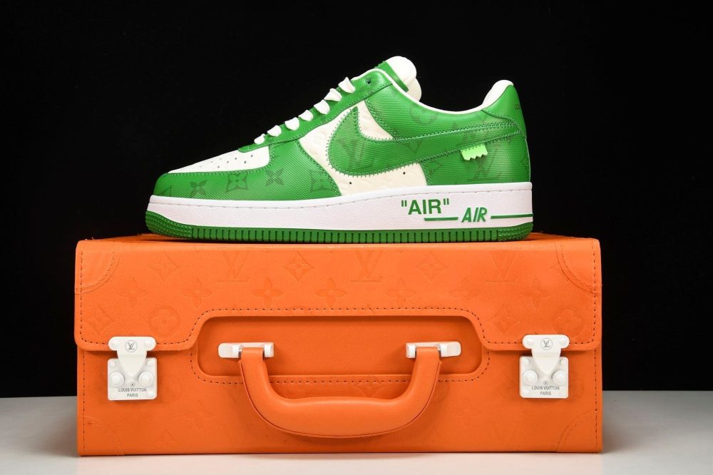 Louis Vuittоп x AF1 by Virgil Abloh 'Green' (With Special Case) - Image 25