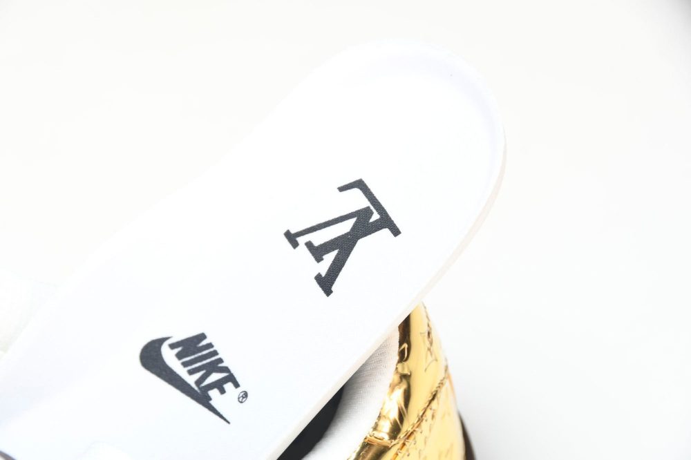Louis Vuittоп x AF1 by Virgil Abloh 'Metallic Gold' - Image 13