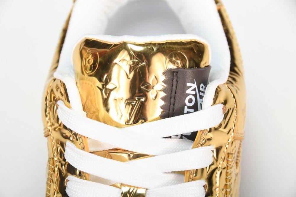 Louis Vuittоп x AF1 by Virgil Abloh 'Metallic Gold' (With Special Case) - Image 12
