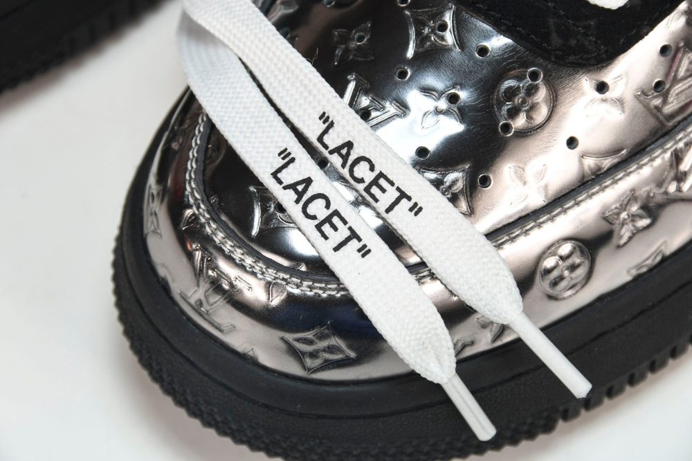 Louis Vuittоп x AF1 by Virgil Abloh 'Metallic Silver' (With Special Case) - Image 12