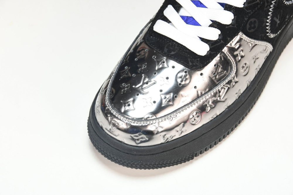 Louis Vuittоп x AF1 by Virgil Abloh 'Metallic Silver' (With Special Case) - Image 9