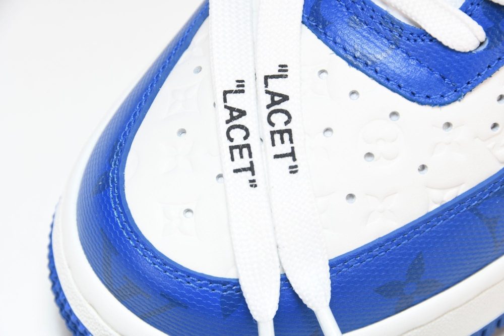 Louis Vuittоп x AF1 by Virgil Abloh 'Blue White' - Image 17
