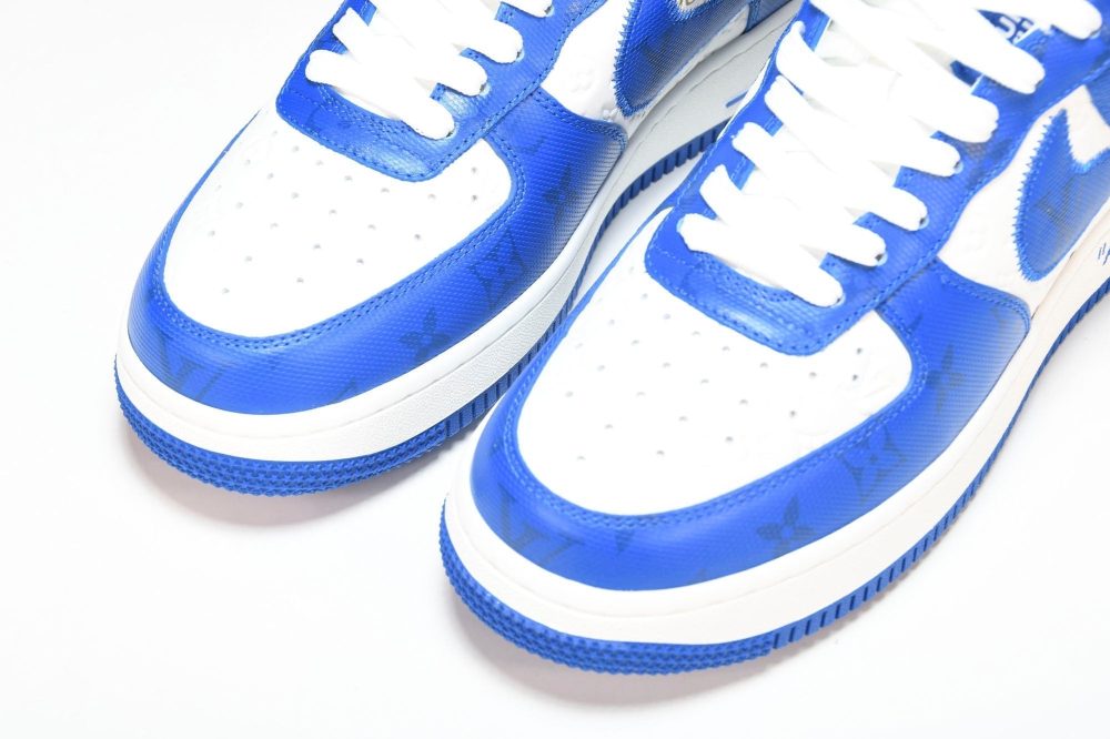 Louis Vuittоп x AF1 by Virgil Abloh 'Blue White' - Image 18