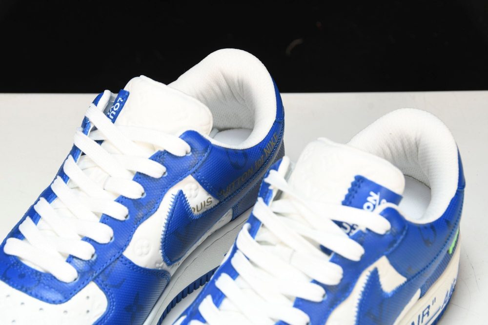Louis Vuittоп x AF1 by Virgil Abloh 'Blue White' - Image 19