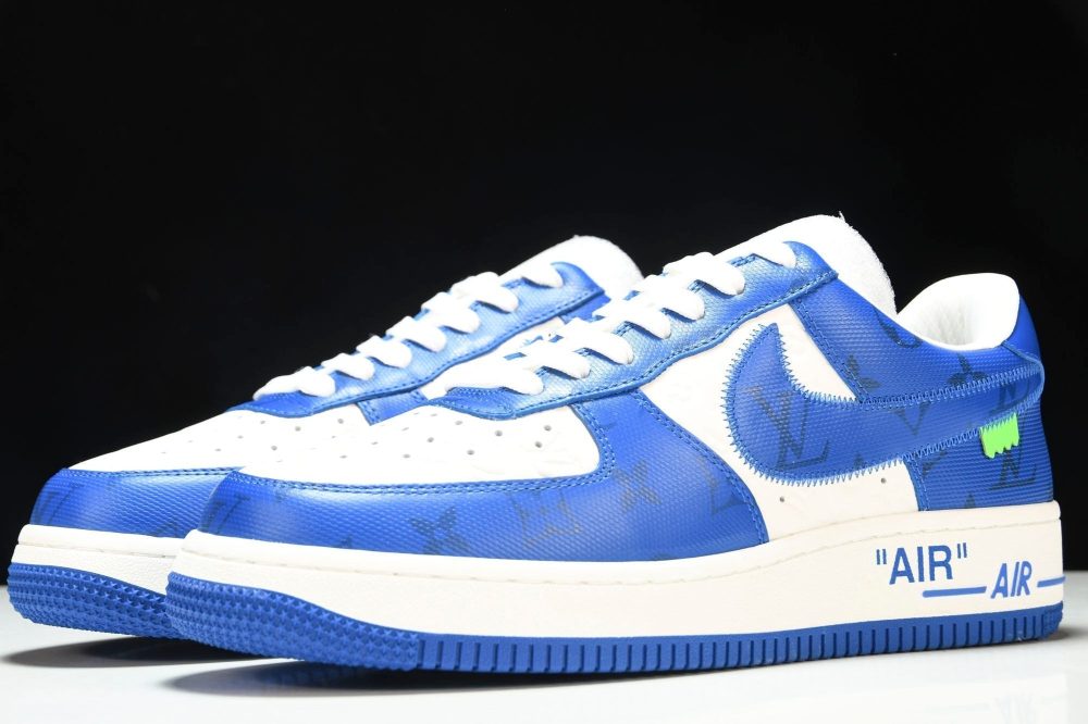 Louis Vuittоп x AF1 by Virgil Abloh 'Blue White' - Image 2