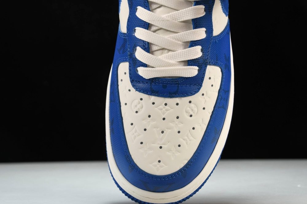 Louis Vuittоп x AF1 by Virgil Abloh 'Blue White' - Image 6