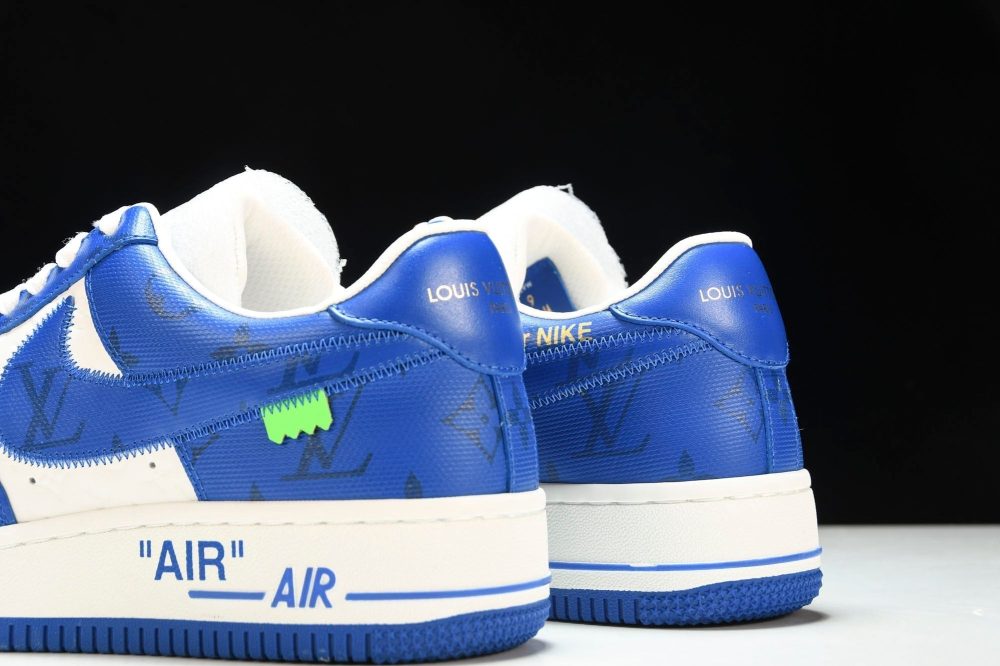 Louis Vuittоп x AF1 by Virgil Abloh 'Blue White' - Image 8