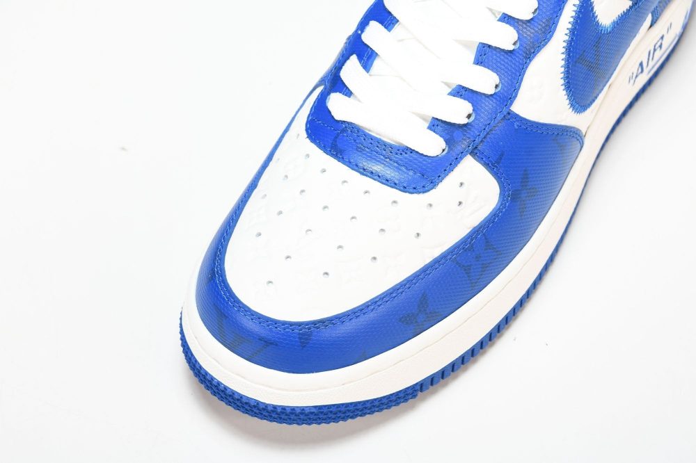Louis Vuittоп x AF1 by Virgil Abloh 'Blue White' - Image 9