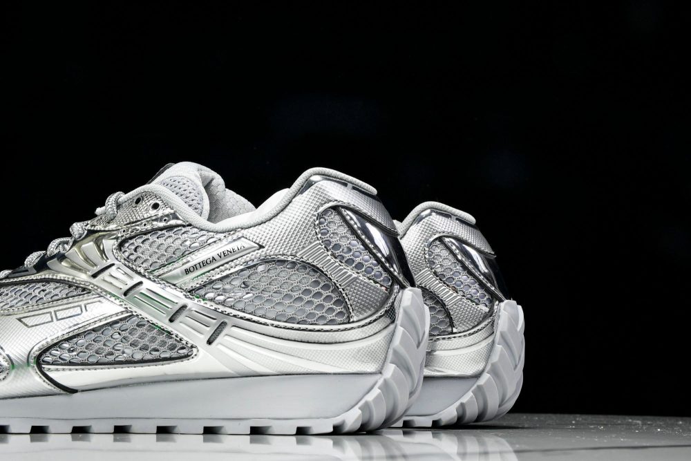 Вottega Veneta Orbit Sneaker 'Silver Grey' - Image 12