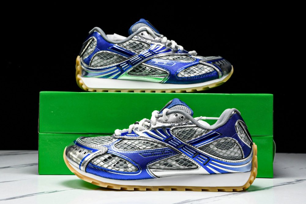 Вottega Veneta Orbit Sneaker 'White Blue' - Image 23