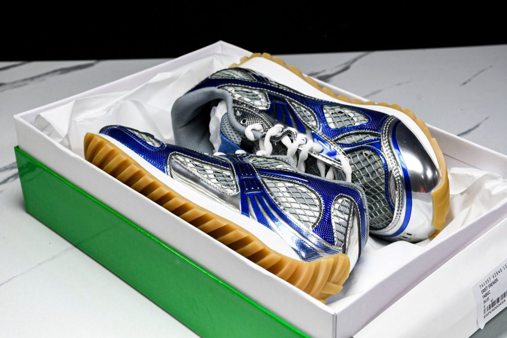 Вottega Veneta Orbit Sneaker 'White Blue' - Image 26