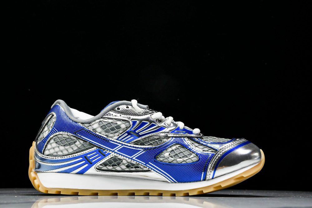 Вottega Veneta Orbit Sneaker 'White Blue' - Image 3