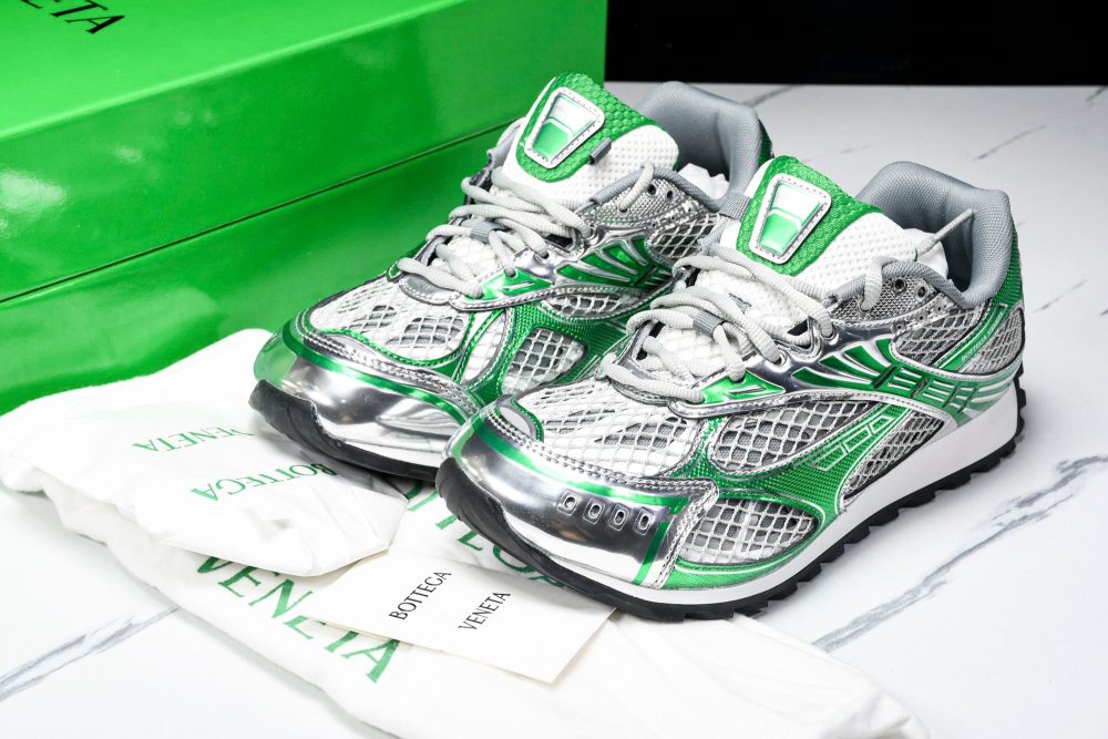 Вottega Veneta Orbit Sneaker 'White Green' - Image 18
