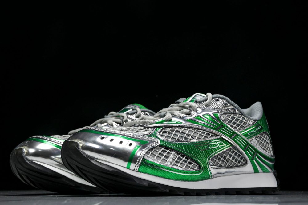 Вottega Veneta Orbit Sneaker 'White Green' - Image 2