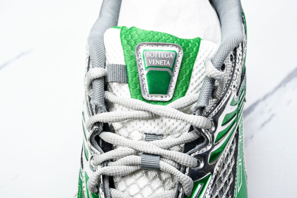 Вottega Veneta Orbit Sneaker 'White Green' - Image 8