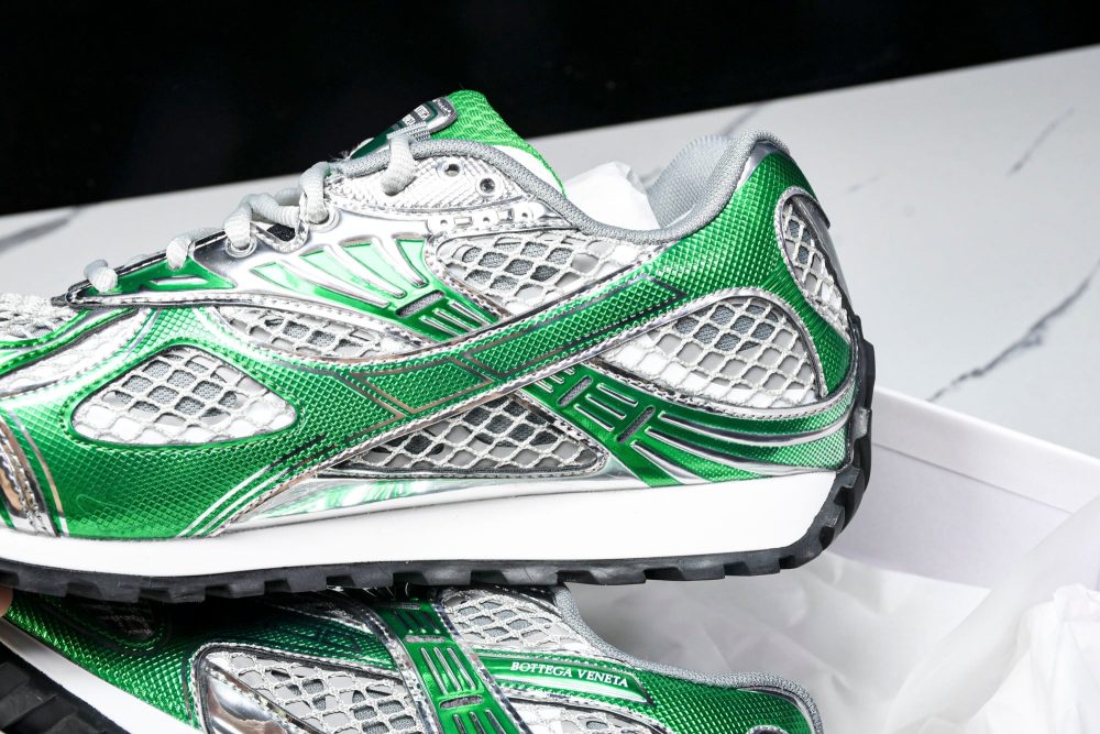 Вottega Veneta Orbit Sneaker 'White Green' - Image 28