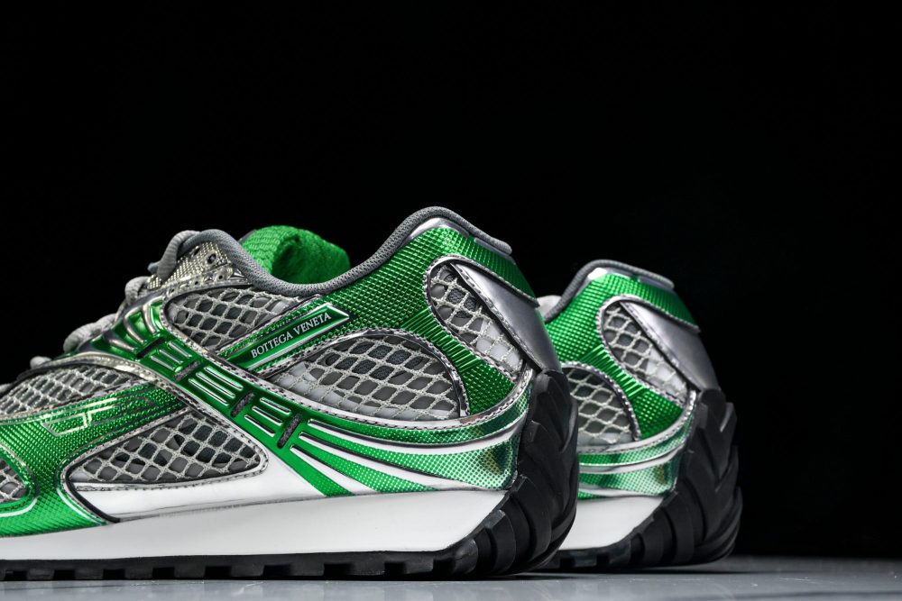 Вottega Veneta Orbit Sneaker 'White Green' - Image 12