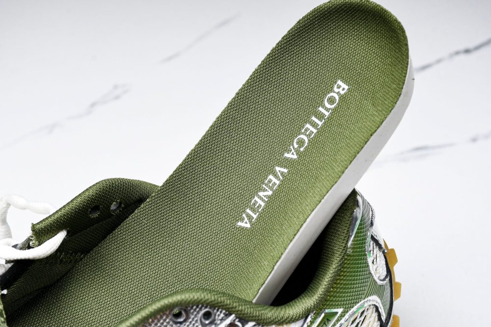 Вottega Veneta Orbit Sneaker 'White Olive' - Image 16