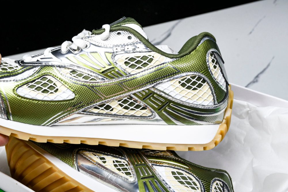 Вottega Veneta Orbit Sneaker 'White Olive' - Image 31