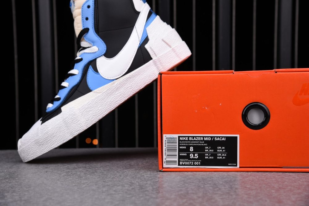Sacai x Blzr Mid 'Black Blue' - Image 17