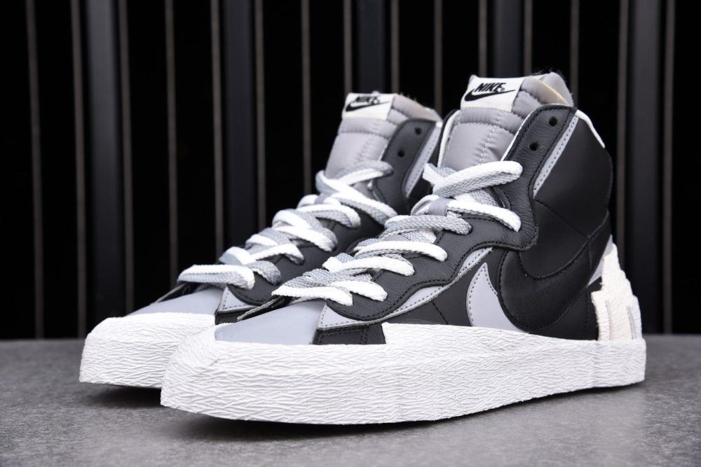 Sacai x Blzr Mid 'Black Grey' - Image 8