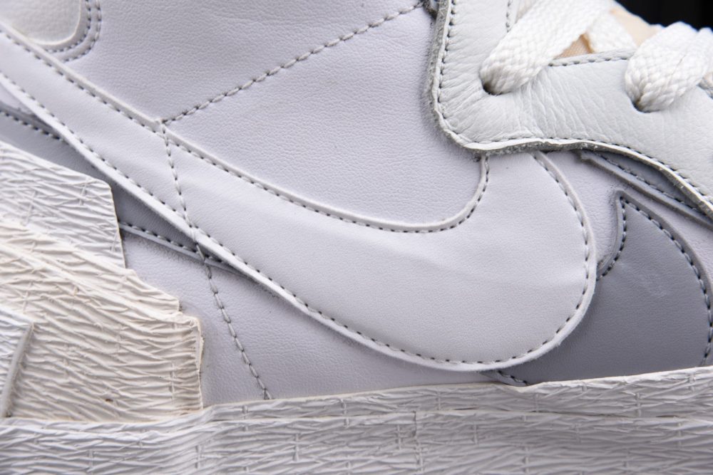 Sacai x Blzr Mid 'White Grey' - Image 10