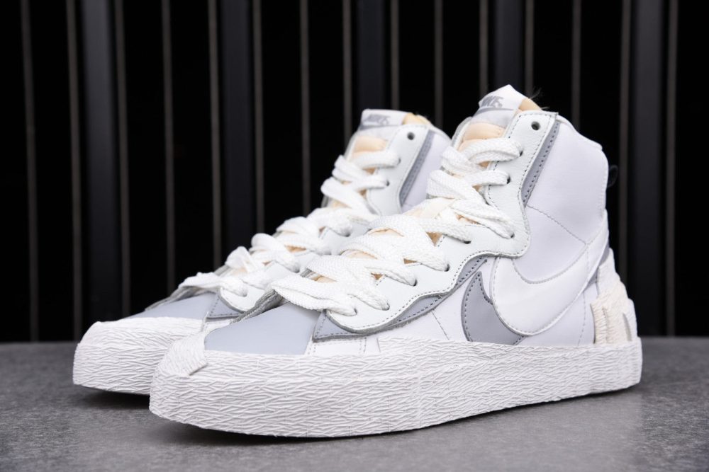Sacai x Blzr Mid 'White Grey' - Image 14