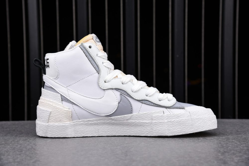 Sacai x Blzr Mid 'White Grey' - Image 2